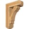 Ekena Millwork Merced Craftsman Rough Sawn Bracket w/ Offset Brace, Western Red Cedar, 8"W x 24"D x 32"H BKT0806X24X32MRC04RWR - alternate 1
